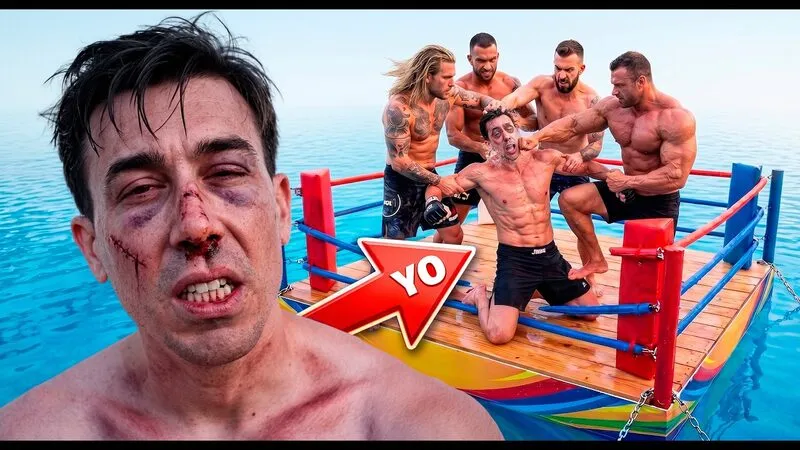 Miniatura de YouTube para JEYX: Me ENFRENTO a 5 LUCHADORES PROFESIONALES de MMA